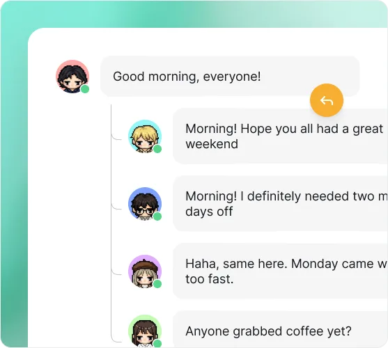 Threaded replies preview